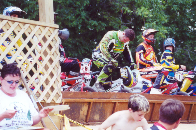 Robbie Miranda (DK) after a pimping from Dale Holmes, check the race clothes